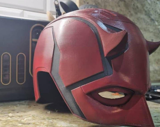 Crimson Dare Vigilante Mask – Comic-Style Full Helmet Cowl