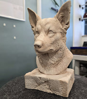 Custom Dog Bust From Your Photo