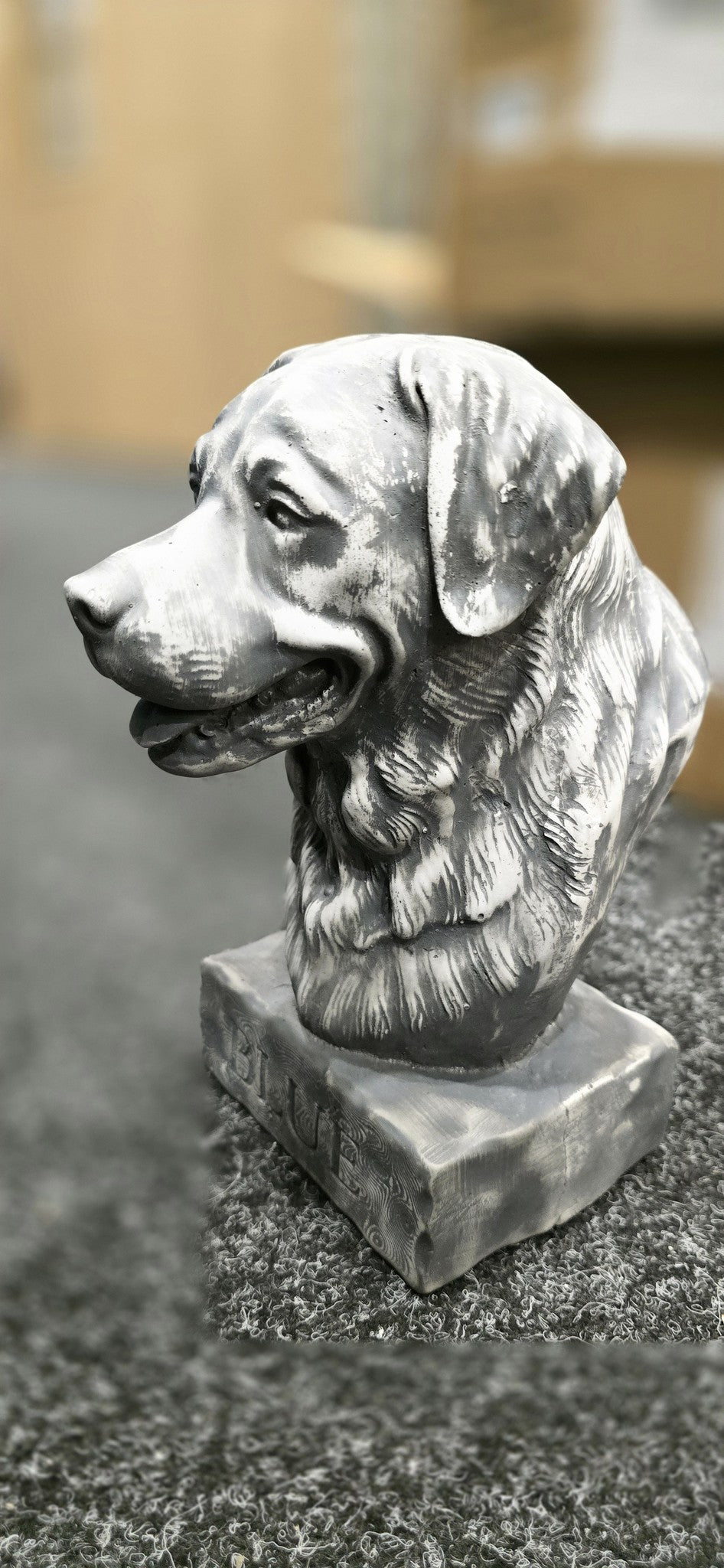 Custom Dog Bust From Your Photo