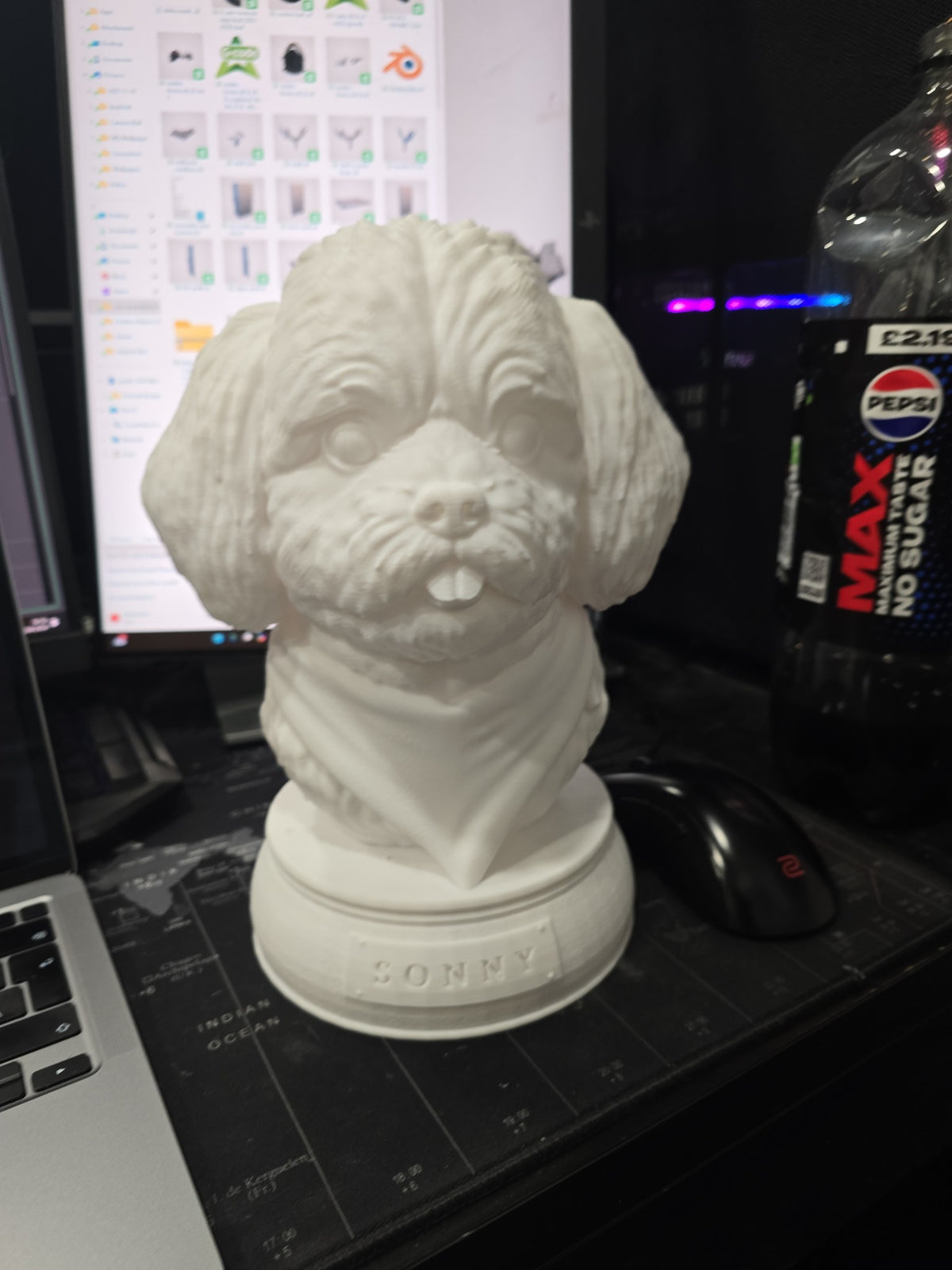 Custom Dog Bust From Your Photo