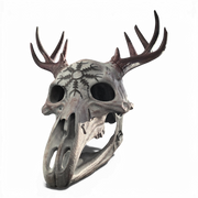 Norse Druid Deer Skull Mask — Wearable LARP and Cosplay Helmet