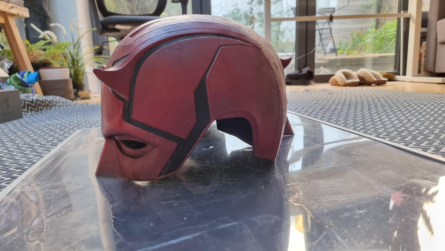 Crimson Dare Vigilante Mask – Comic-Style Full Helmet Cowl