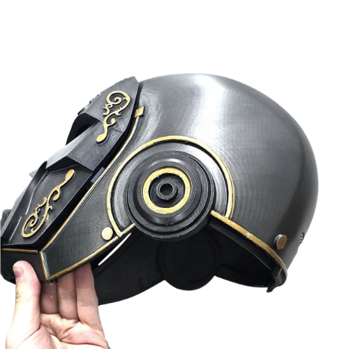 Doctor Doom Helmet V2 — Wearable Emperor Doom Cosplay, Graphite & Gold
