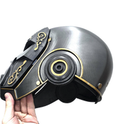 Doctor Doom Helmet V2 — Wearable Emperor Doom Cosplay, Graphite & Gold