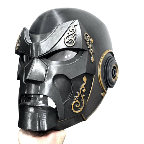 Doctor Doom Helmet V2 — Wearable Emperor Doom Cosplay, Graphite & Gold