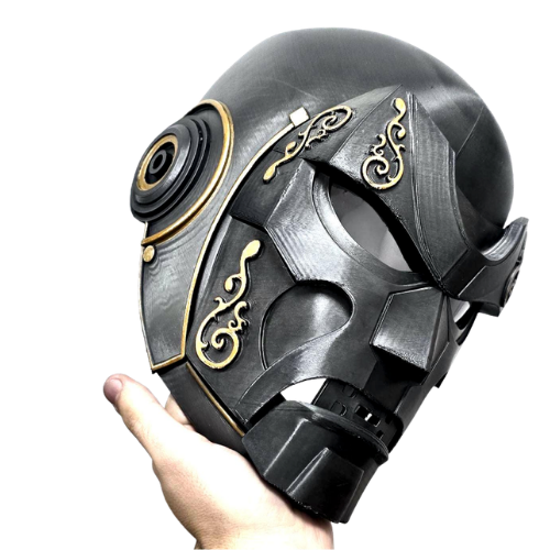 Doctor Doom Helmet V2 — Wearable Emperor Doom Cosplay, Graphite & Gold