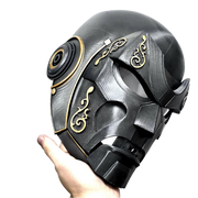 Doctor Doom Helmet V2 — Wearable Emperor Doom Cosplay, Graphite & Gold