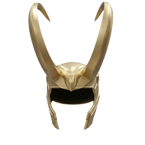 Loki Gold Helmet with Detachable Horns and Padding