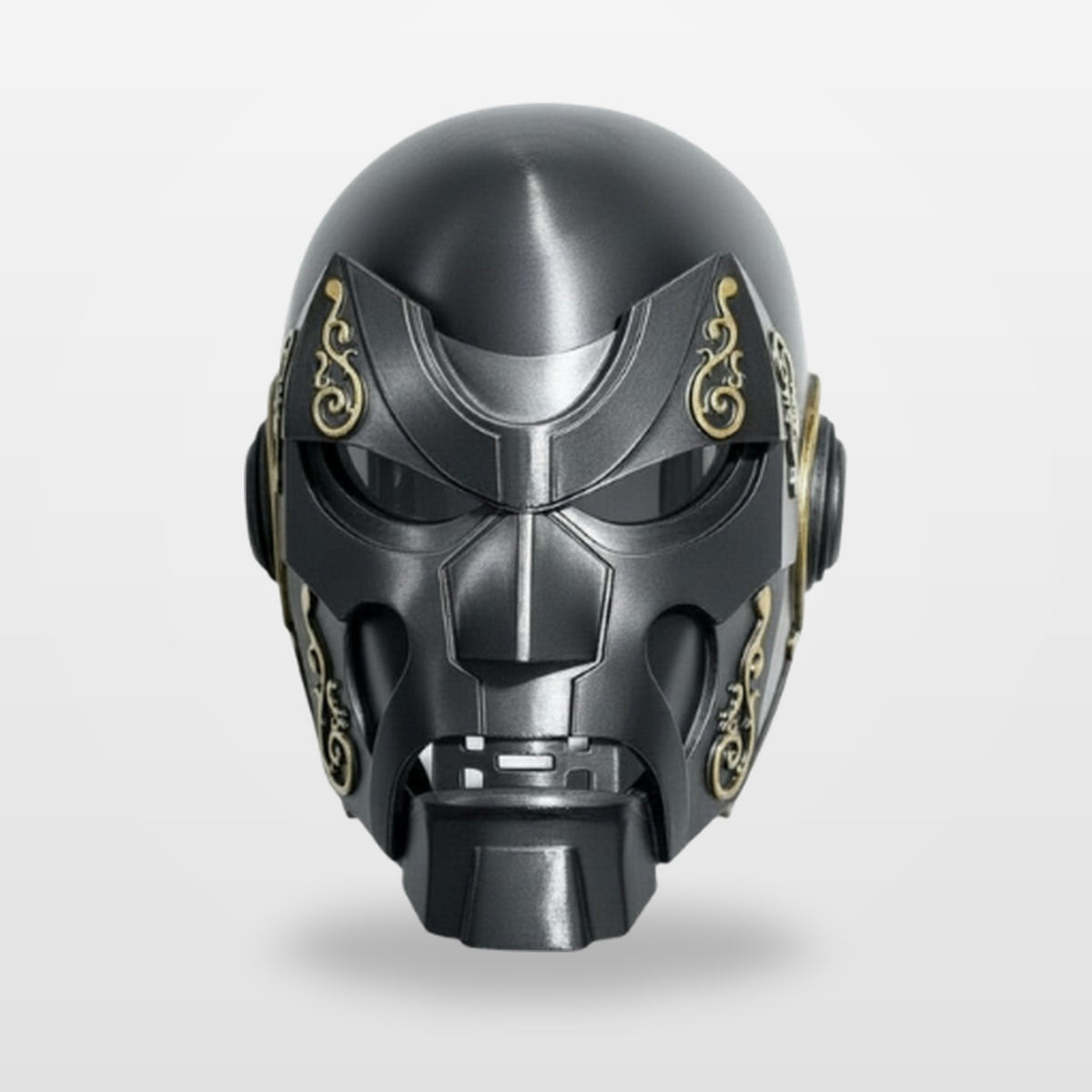 Doctor Doom Helmet V2 — Wearable Emperor Doom Cosplay, Graphite & Gold