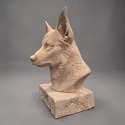 Corgi statue stone finish texture