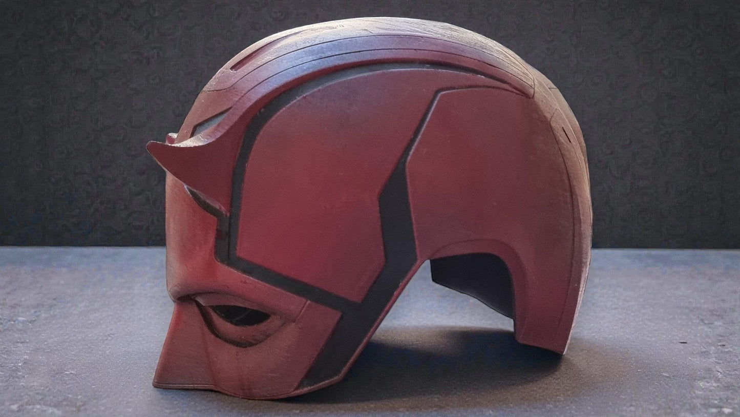 Crimson Dare Vigilante Mask – Comic-Style Full Helmet Cowl