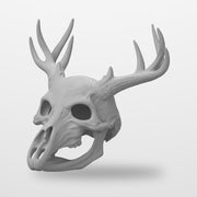 Norse Druid Deer Skull Mask — Wearable LARP and Cosplay Helmet